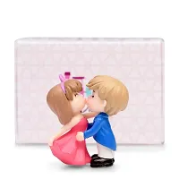 iDream Kissing Couple Resin Showpiece Miniatures Romantic Gifts for Boyfriend Girlfriend Husband Wife (Blue & Red)-thumb2