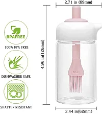 Nivido Enterprise? 250ml Glass Oil Jar with Brush | Kitchen Items for Home Cooking Oil Container for Cooking, Baking, BBQ, Marinating-thumb1