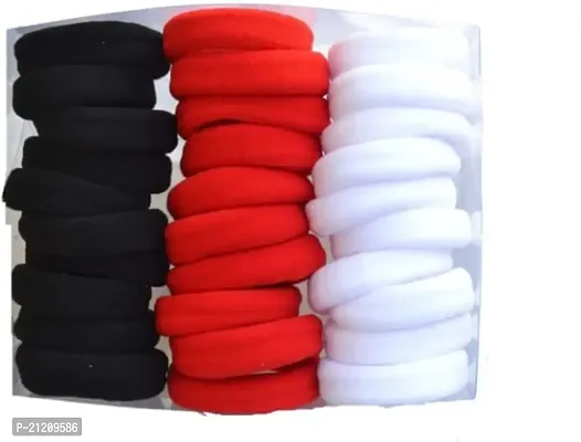 Rubber Band (Black, White, Red) Pack Of 30