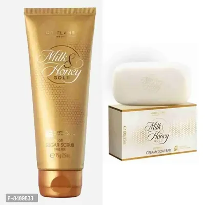 Oriflame Milk  Honey Gold Softening 75 g Soap Bar Set Of 1