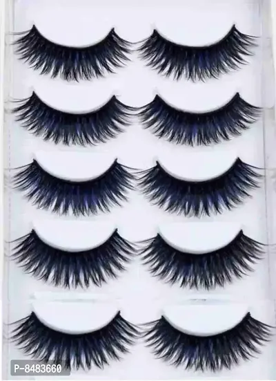 Eyelashes-Set of 5 black colour-thumb0