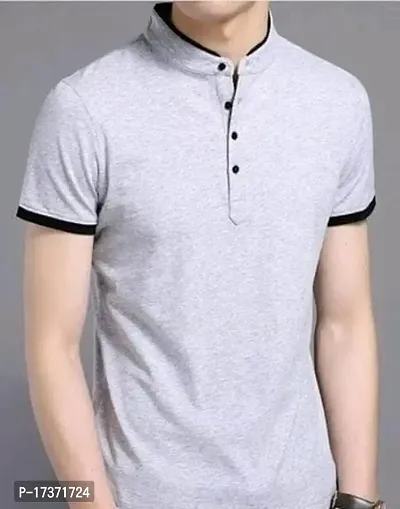 JP Enterprises Mens Cotton| Half Sleeve Regular Fit Ban Collar Tshirt