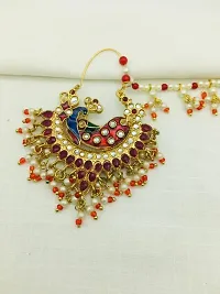 Rajasthani Big Nose Nath Peacock-thumb1