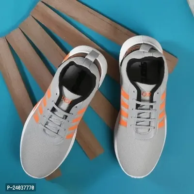 Stylish 516 Grey Sports Shoe For Men-thumb0