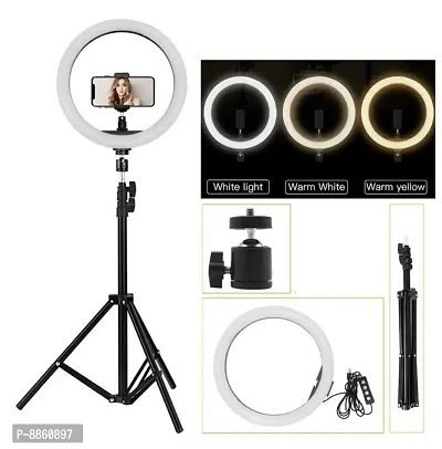 Sonvi 10 Inch Stretchable Makeup Selfie LED Ring Light with Tripod Stand Tripod Kit-thumb0