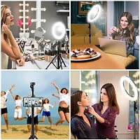 Sonvi Foldable Tripod with Remote, Sonvi Dimmable 3-Modes LED Ring Light with Tabletop Stand with Ball-Head for Making up, Tiktok Videos-thumb3