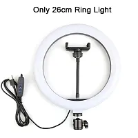 Sonvi 26 10inch Led Selfie Ring Light with Stand, Big Led Camera Light with Cool Warm Mix Light, Led Circle Light for YouTube Video Live Stream Makeup-thumb2