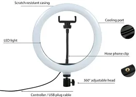 Sonvi 10 Inch Stretchable Makeup Selfie LED Ring Light with Tripod Stand Tripod Kit-thumb1