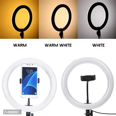 Sonvi 10 Inch Stretchable Makeup Selfie LED Ring Light with Tripod Stand Tripod Kit-thumb3