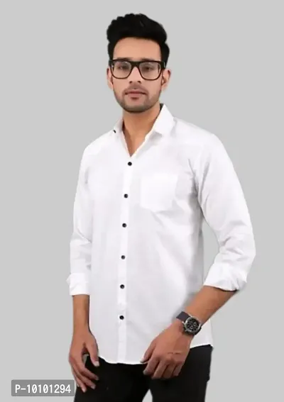 100% Cotton Mens Full Sleeves Plain Shirts-thumb4