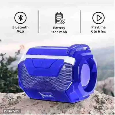Stylish Blue Wireless Best Quality Bluetooth Speakers-thumb0