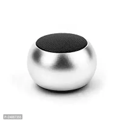 High Quality Small body Big sound smart Mini Boost Bluetooth Speaker 5.0 Bluetooth Speaker, (Silver ). Pack of 1.-thumb0