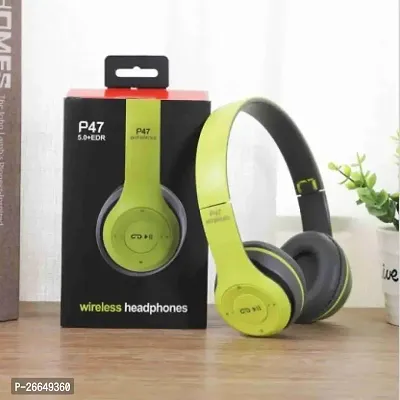 P47 Wireless Over-ear Headphone Dynamic Thunder Bass Gaming Sports Bluetooth  Wired without Mic Headset-thumb0