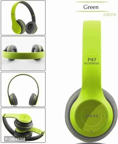 P47 Wireless Over-ear Headphone Dynamic Thunder Bass Gaming Sports Bluetooth  Wired without Mic Headset-thumb5
