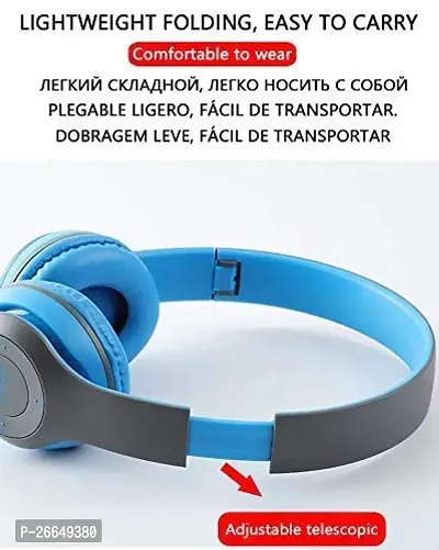 P47 Wireless Over-ear Headphone Dynamic Thunder Bass Gaming Sports Bluetooth  Wired without Mic Headset-thumb3