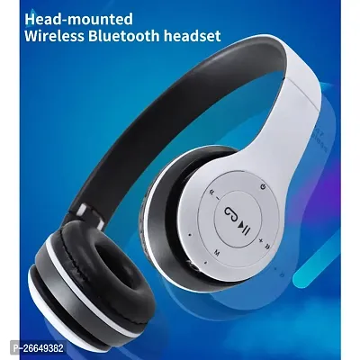 P47 Wireless Over-ear Headphone Dynamic Thunder Bass Gaming Sports Bluetooth  Wired without Mic Headset-thumb0