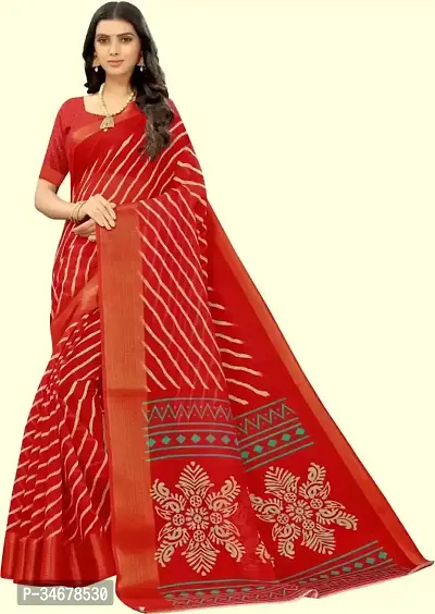 Stylish Saree with Blouse piece for Women-thumb0