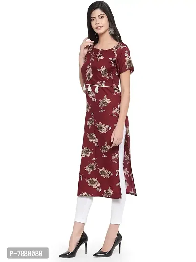 Sayesha Floral Printed Straight Crepe Women's Kurti-thumb2