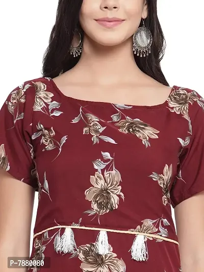 Sayesha Floral Printed Straight Crepe Women's Kurti-thumb4