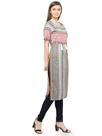 Sayesha Women's Crepe Multicolor Machine Printed Long kurta (Sizes from XS to 7XL)-thumb1