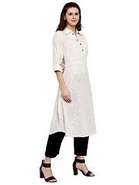 Sayesha White Shirt Collar Women's Cotton Kurti-thumb1