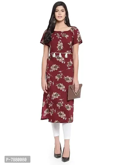 Sayesha Floral Printed Straight Crepe Women's Kurti-thumb5