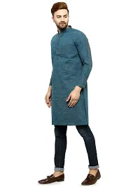 Sayesha Blue Long Cotton Kurta-thumb2