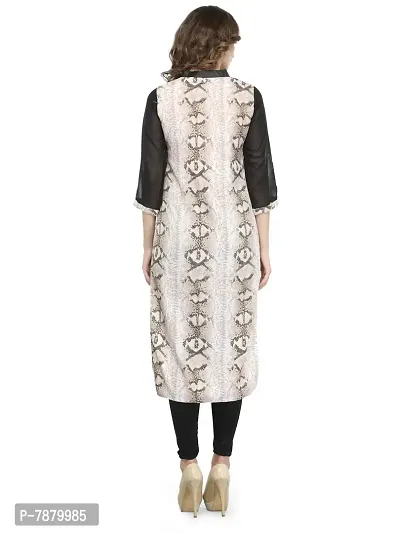 Leopard Printed Crepe Kurti-thumb4