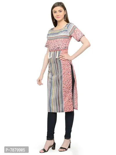 Sayesha Women's Crepe Multicolor Machine Printed Long kurta (Sizes from XS to 7XL)-thumb3