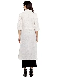 Sayesha White Shirt Collar Women's Cotton Kurti-thumb3