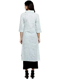 Sayesha Sky Blue Shirt Collar Women's Cotton Kurti-thumb3