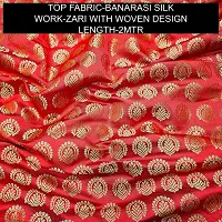 Elegant Banarasi Silk Jacquard Weave Dress Material with Dupatta For Women-thumb1