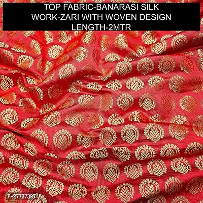 Elegant Banarasi Silk Jacquard Weave Dress Material with Dupatta For Women-thumb2