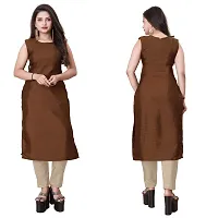 Stylish Soft Silk Kurta With Pant And Koti Set For Women-thumb1