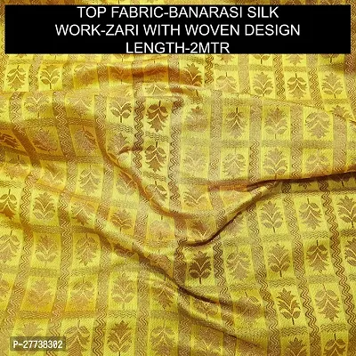 Elegant Banarasi Silk Jacquard Weave Dress Material with Dupatta For Women-thumb2