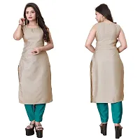 Stylish Soft Silk Kurta With Pant And Koti Set For Women-thumb1