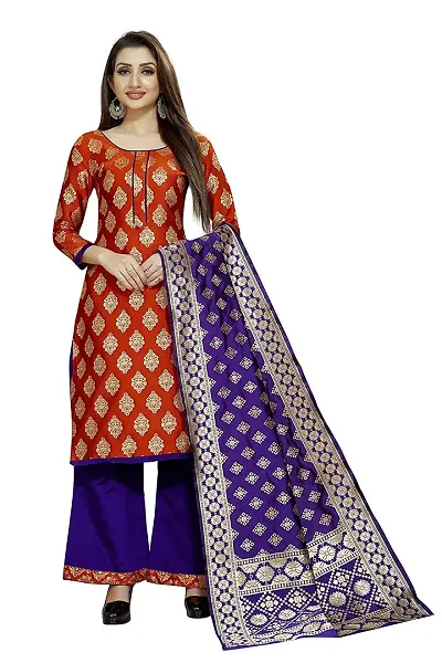 Fashionable Banarasi Silk Dress Material