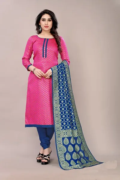 Classic Dress Material with Dupatta for Women