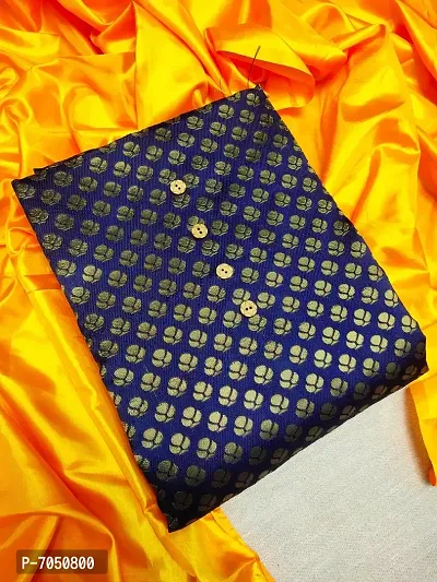 Trendy Banarasi Silk Woven Design Kurta And Churidar Materials