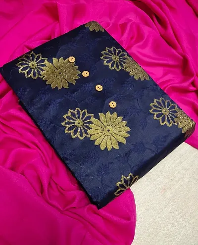 Trendy Banarasi Silk Woven Design Kurta And Churidar Materials