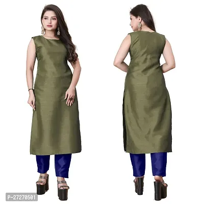 Stylish Soft Silk Kurta With Pant And Koti Set For Women-thumb2