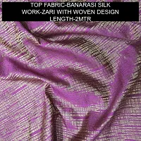 Elegant Banarasi Silk Jacquard Weave Dress Material with Dupatta For Women-thumb1