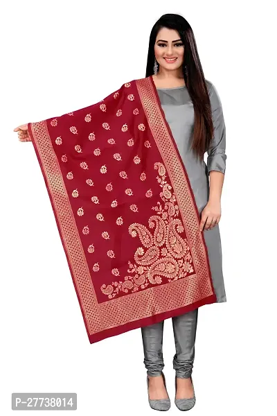 Elegant Banarasi Silk Jacquard Weave Dress Material with Dupatta For Women-thumb4