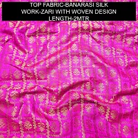 Elegant Banarasi Silk Jacquard Weave Dress Material with Dupatta For Women-thumb1