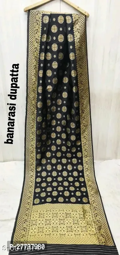 Elegant Banarasi Silk Jacquard Weave Dress Material with Dupatta For Women-thumb4