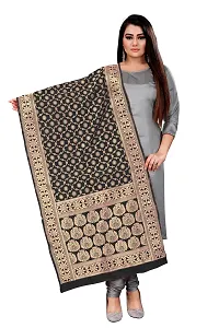 Stylish Fancy Jacquard Unstitched Dress Material Top With Bottom And Dupatta Set For Women-thumb3