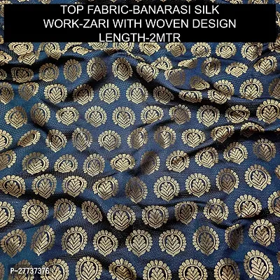 Elegant Banarasi Silk Jacquard Weave Dress Material with Dupatta For Women-thumb2