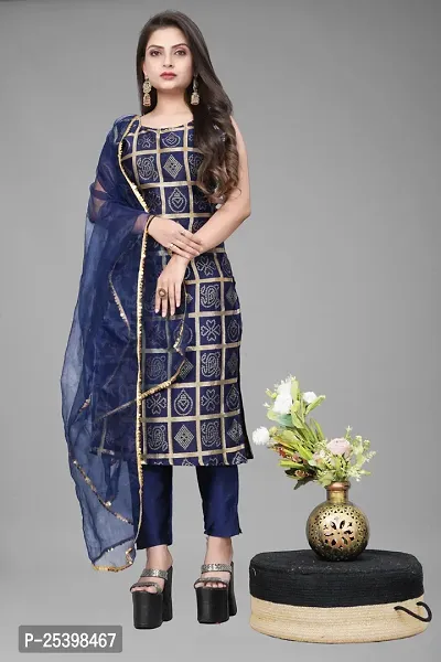 Elegant Purple Jacquard Jacquard Weave Dress Material With Dupatta For Women-thumb0