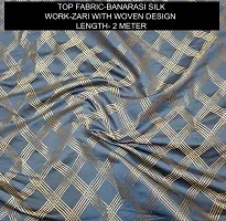 Elegant Banarasi Silk Jacquard Weave Dress Material with Dupatta For Women-thumb1