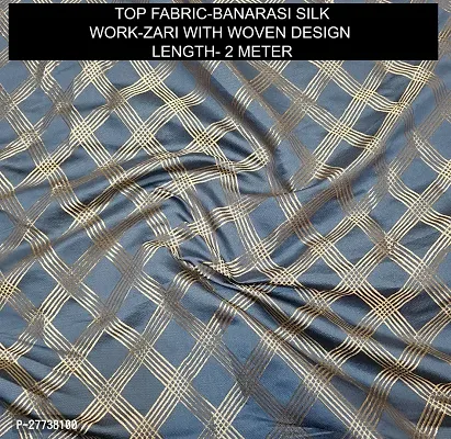 Elegant Banarasi Silk Jacquard Weave Dress Material with Dupatta For Women-thumb2